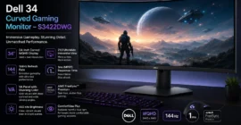 Dell 34 Curved Gaming Monitor – S3422DWG