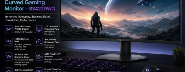 Dell 34 Curved Gaming Monitor – S3422DWG