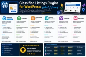 Classified Listings Plugins for WordPress: What I Found
