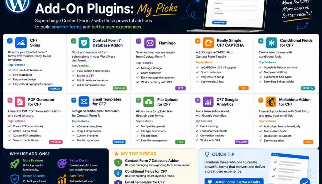 Contact Form 7 Add-On Plugins: My Picks
