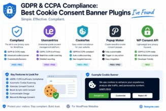 GDPR & CCPA Compliance: Best Cookie Consent Banner Plugins I’ve Found