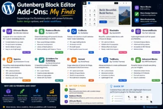 Gutenberg Block Editor Add-Ons: My Finds