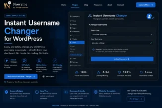 Instant Username Changer for WordPress