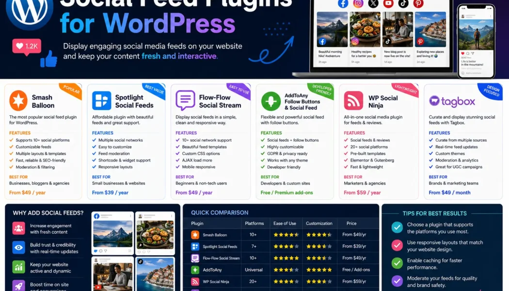 Social Feed Plugins for WordPress